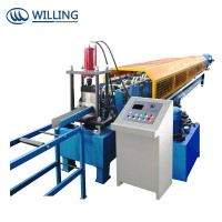 Rain Water Steel Downpipe Roll Forming Machine/water Falling Down Gutter Making Machines For Sale